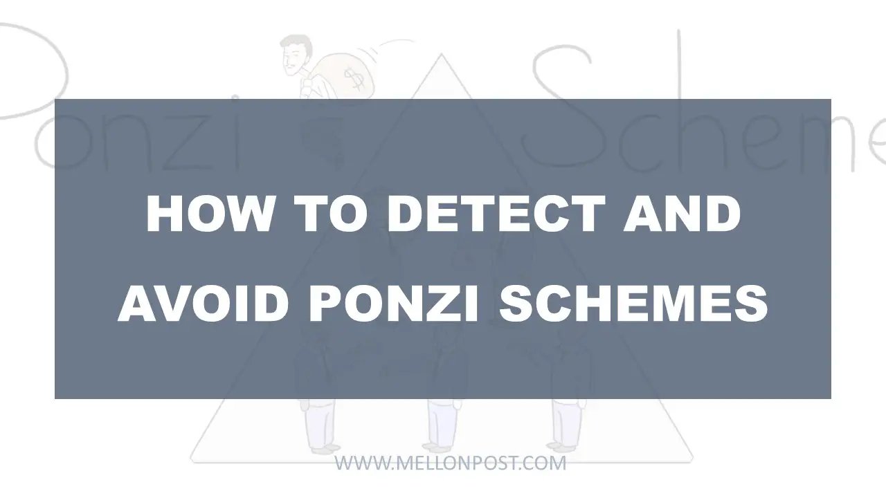 How to detect and avoid Ponzi Schemes