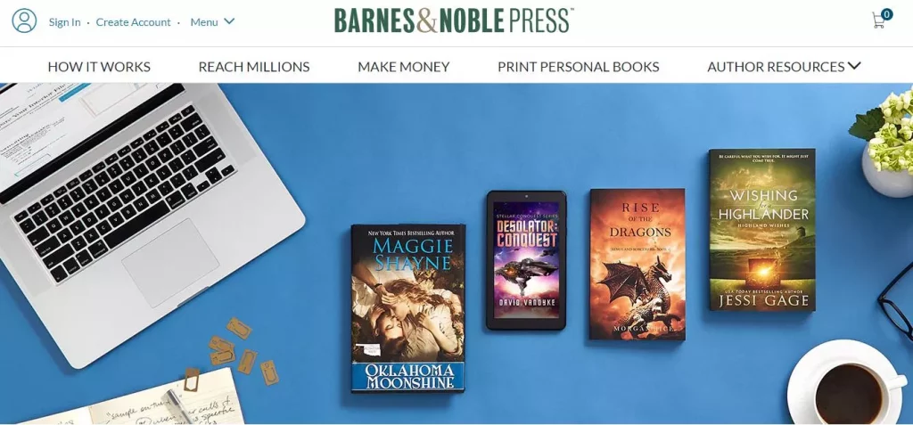 Barnes and Noble Press website