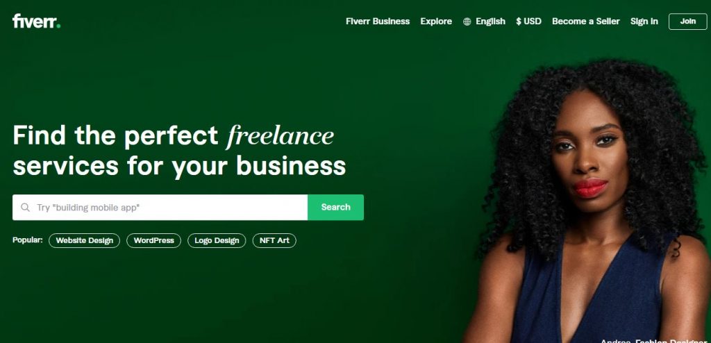 Fiverr website