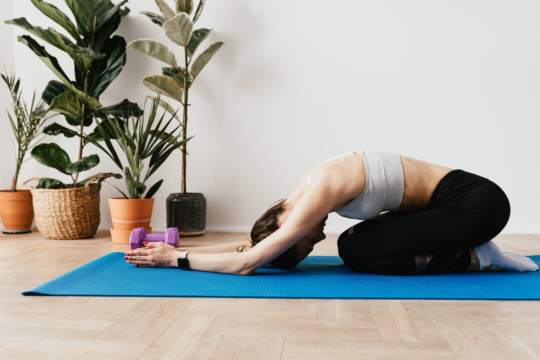 Child's pose stretch