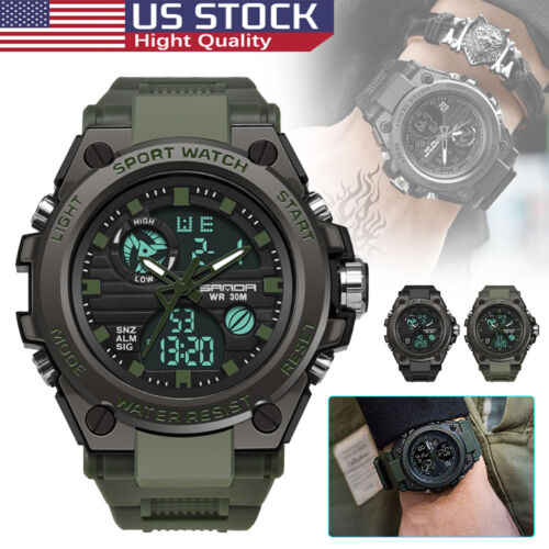 Military Watches for Men Waterproof Sports Tactical Men’s  Digital Wrist Watches