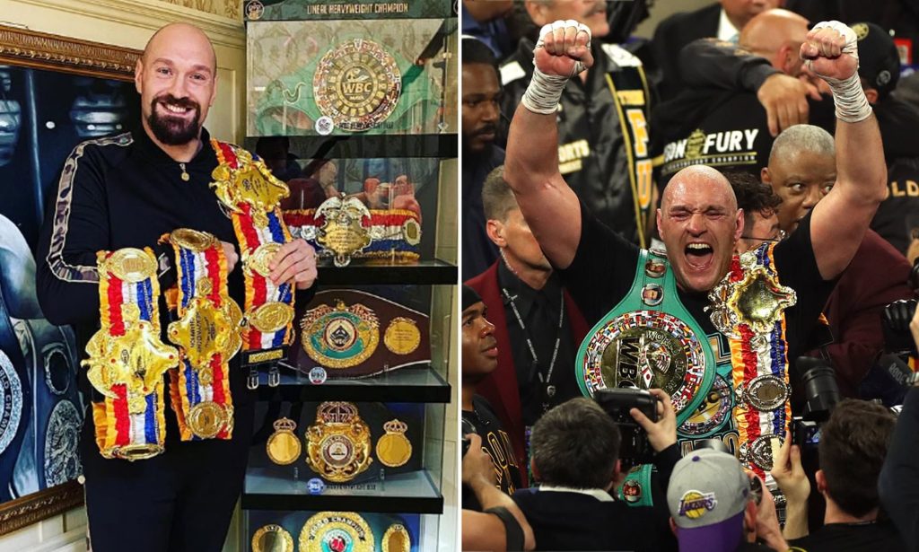 Tyson Fury Belts