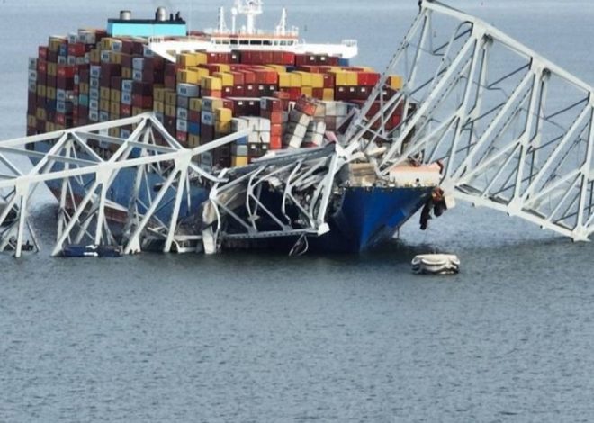 Baltimore bridge collapse; caused by a cargo ship Enruote to Sri Lanka