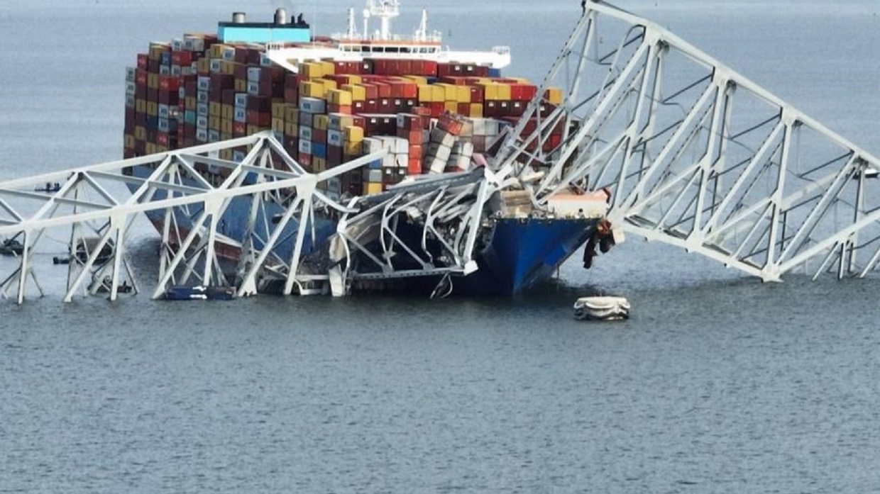 Baltimore bridge collapse; caused by a cargo ship Enruote to Sri Lanka