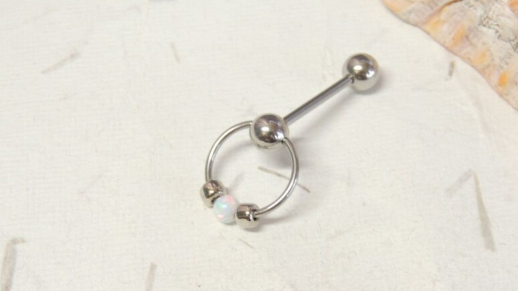 Opal VCH Vertical Clitoral Hood Piercing