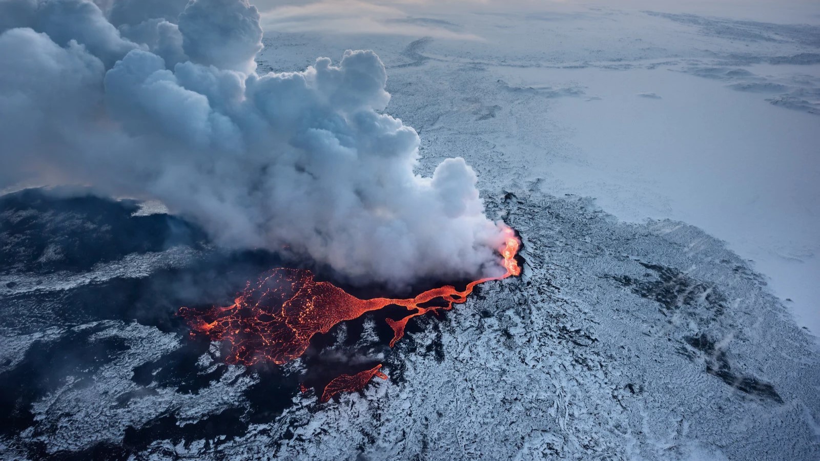 Iceland volcano erupts for the fourth time in three months