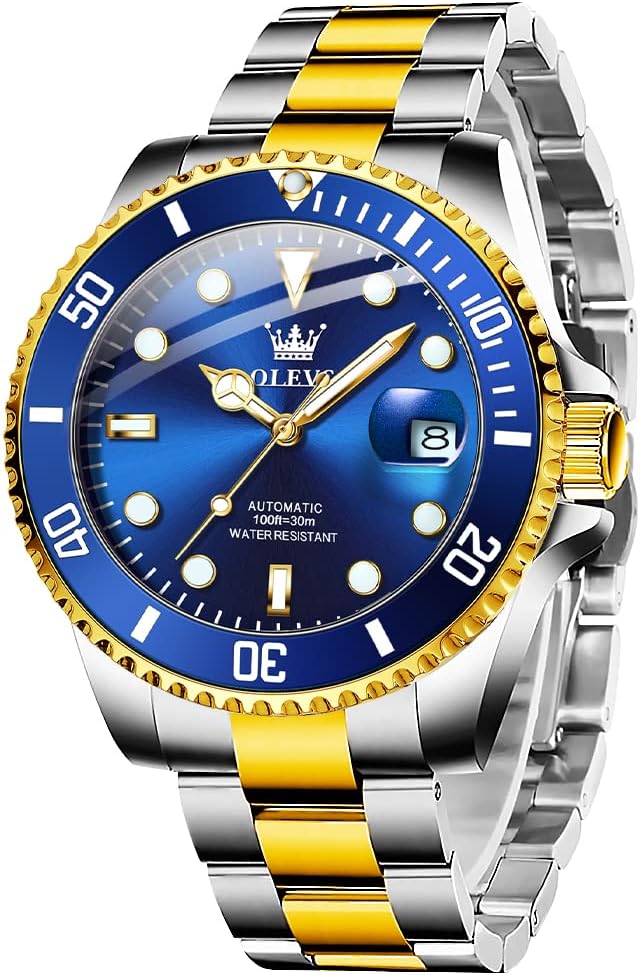 OLEVS Automatic Casual Men’s Self Winding Bezel Luminous Watch