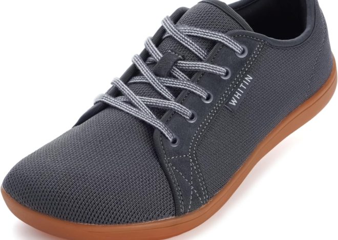 WHITIN Men’s Wide Minimalist Barefoot Sneakers | Zero Drop Sole | Optimal Relaxation