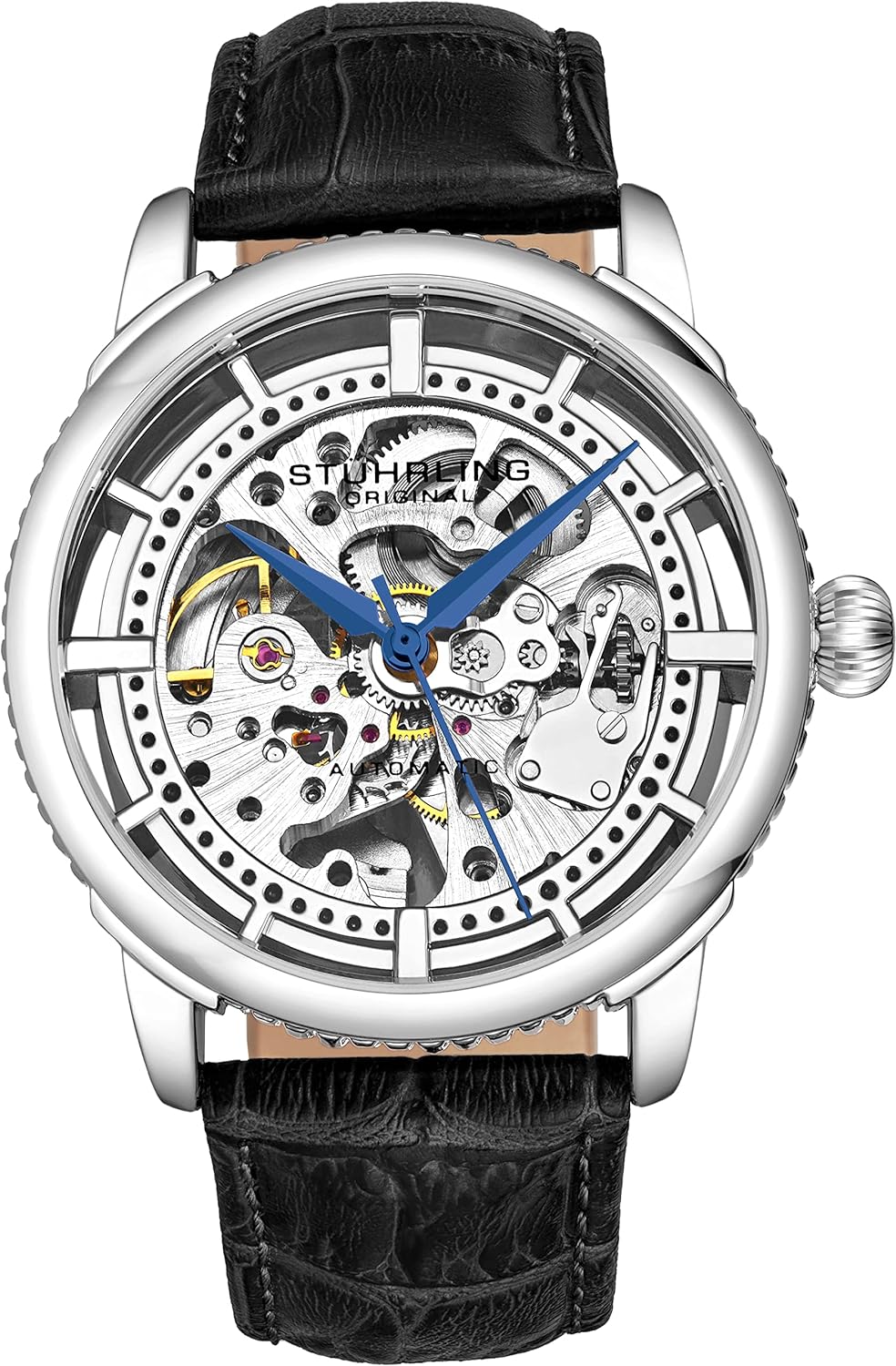 Stuhrling Original Automatic Skeleton Stainless Self Winding Watch