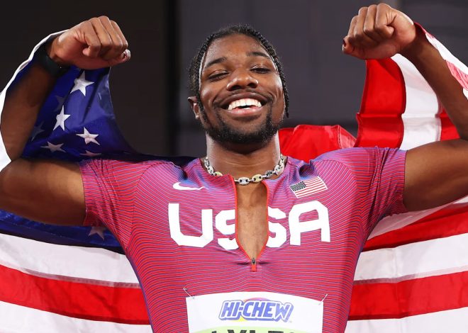 Noah Lyles Sets New American Record  and Wins 100m