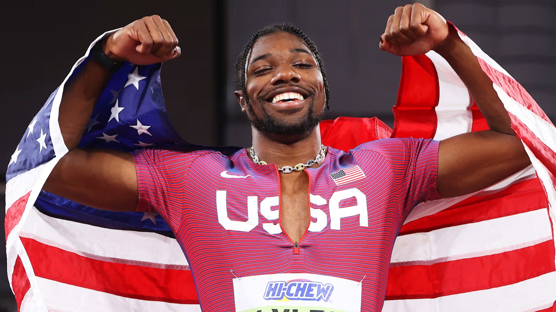 Noah Lyles Sets New American Record  and Wins 100m