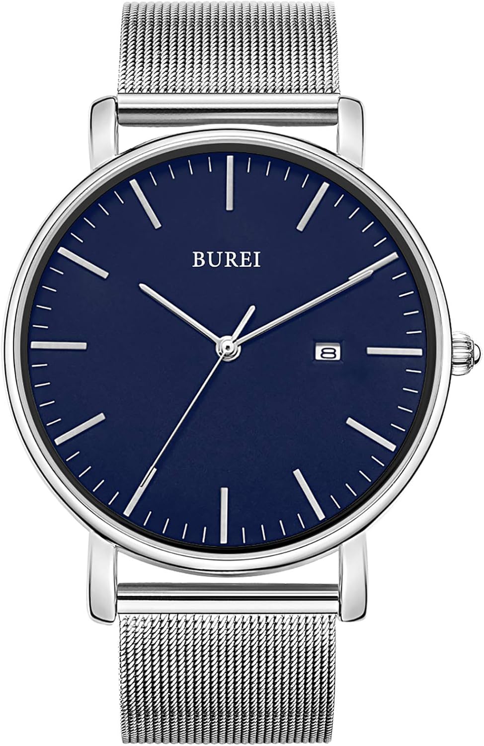 BUREI Men’s Fashion Minimalist Wrist Watch Waterpr…