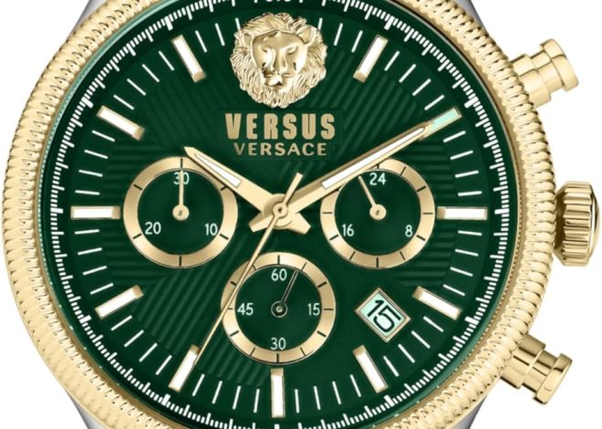 Versus Versace Colonne Chrono Collection Luxury Mens Watch Timepiece