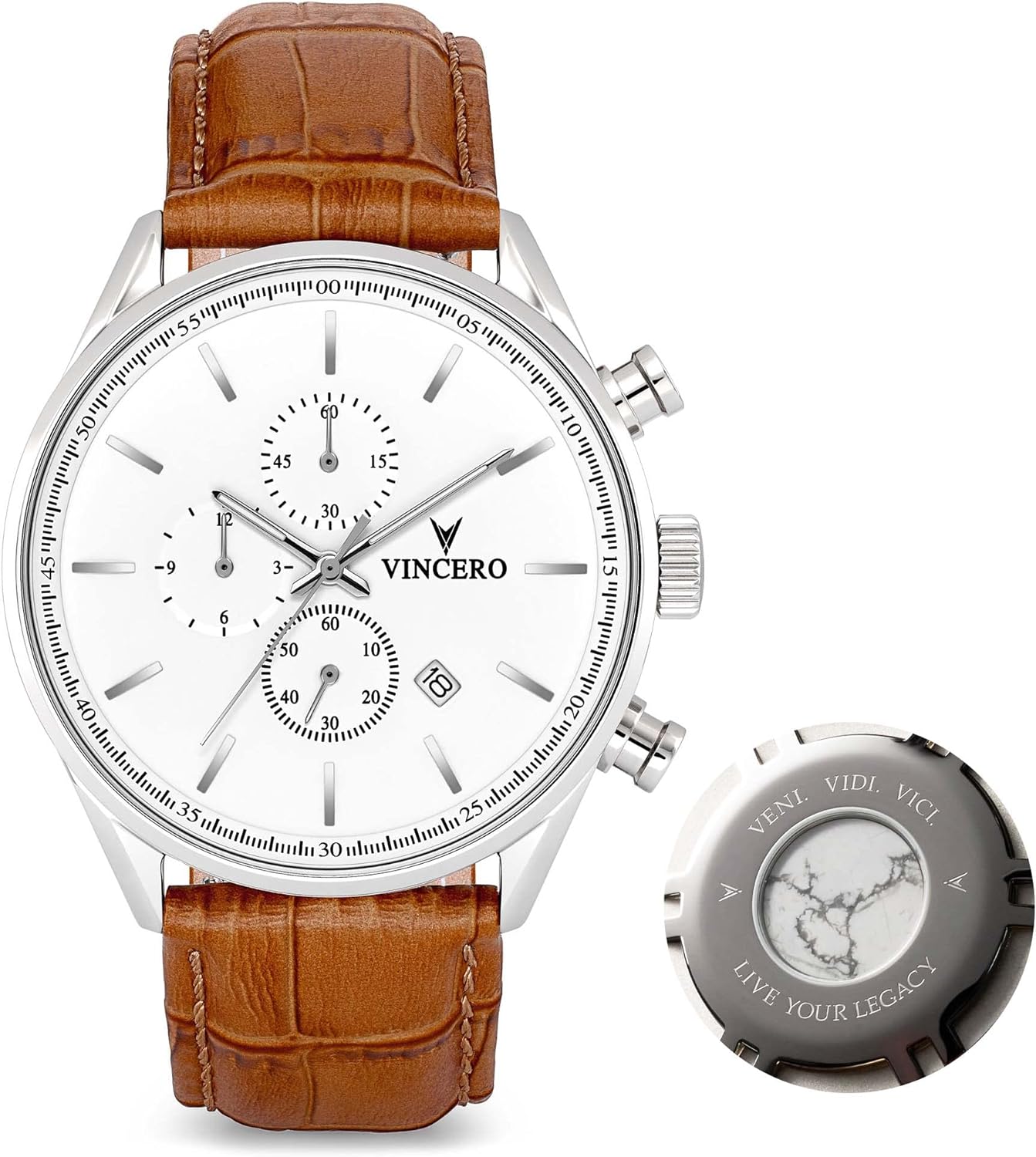 Vincero Luxury Men’s Chrono S Wrist Watch – Japanese Quartz Movement