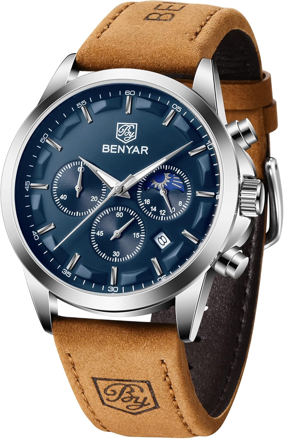 BENYAR Mens Watches Waterproof Wrist Watch for Men…