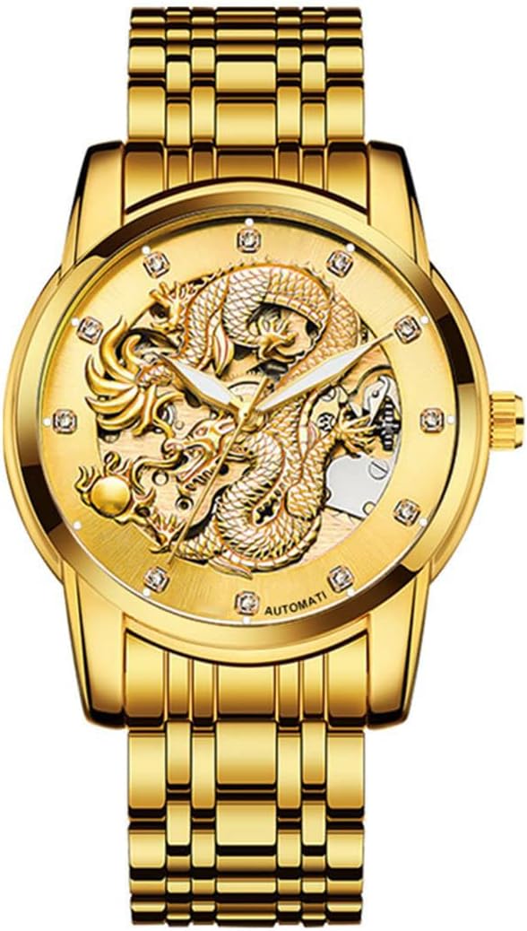 Men’s Dragon Collection Limited Luxury Carved Dial…