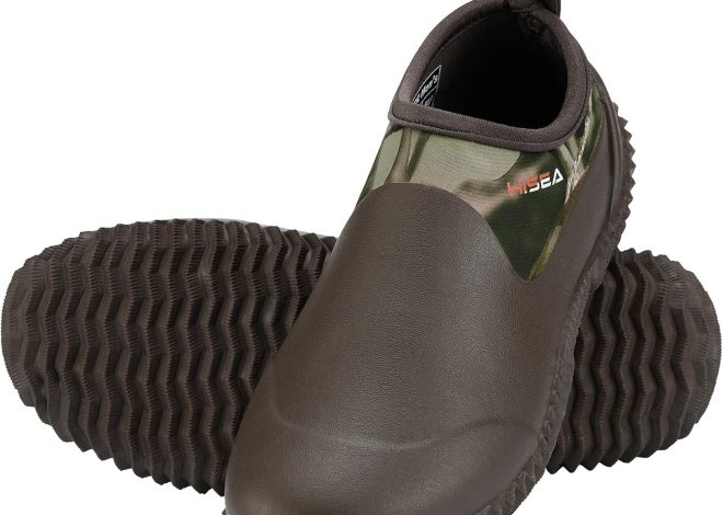 HISEA Unisex Waterproof Garden Shoes, Men’s Ankle…