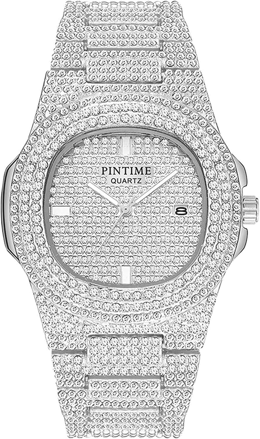 Luxury Unisex Watch Crystal Diamond Watches Big Fa…