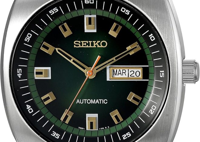 SEIKO Recraft Automatic Watch – Green Dial, Stainl…