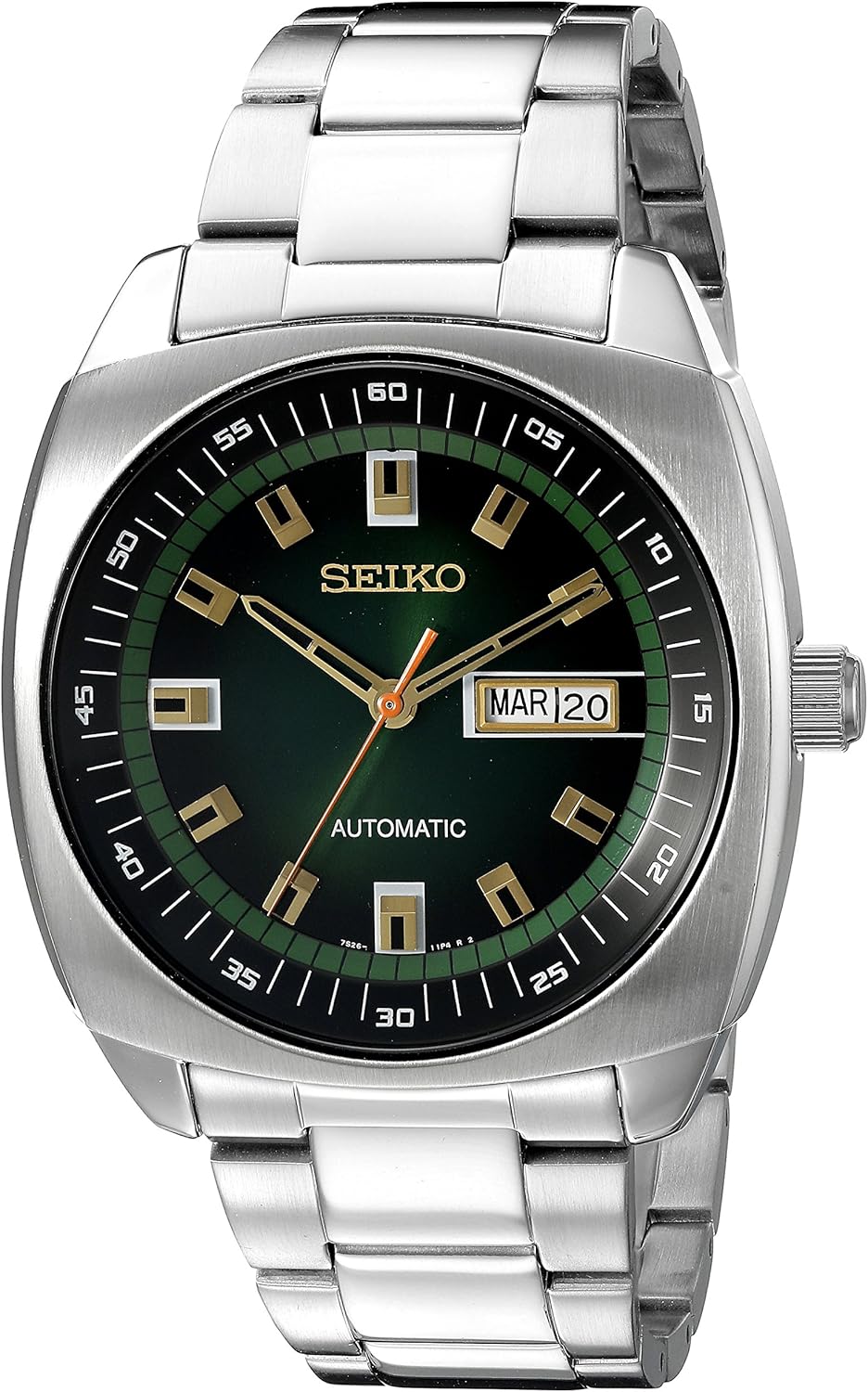 SEIKO Recraft Automatic Watch – Green Dial, Stainl…