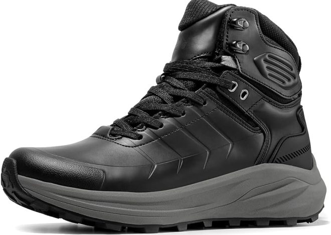 NORTIV 8 Men’s Waterproof Hiking Boots Lightweight…