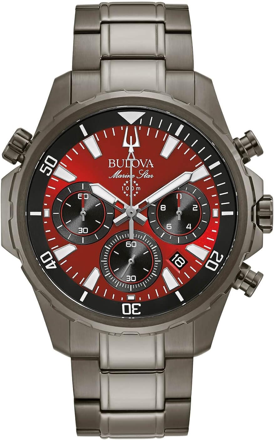 Bulova Men’s Marine Star Series B Gray Ion Plated …