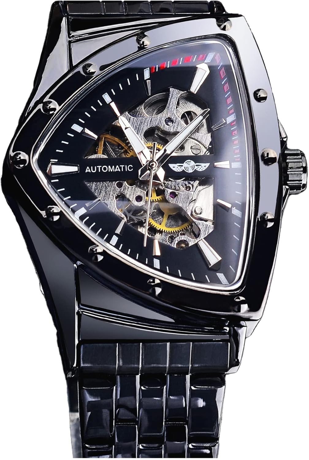 FORSINING Triangle Skeleton Men’s Automatic Mechan…