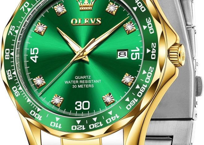 OLEVS Quartz Watches for Men, Luxury Water Resista…