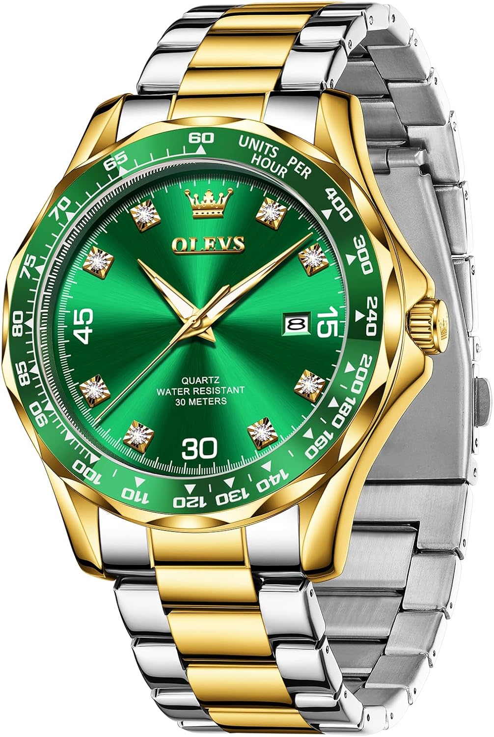 OLEVS Quartz Watches for Men, Luxury Water Resista…