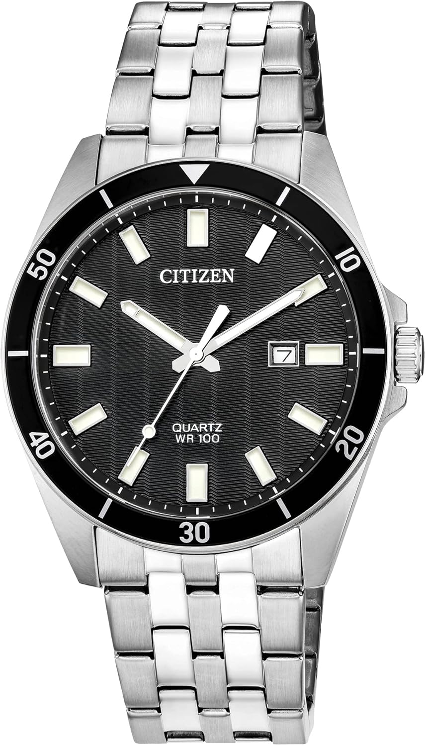 Citizen Quartz Mens Watch, Stainless Steel, Classi…