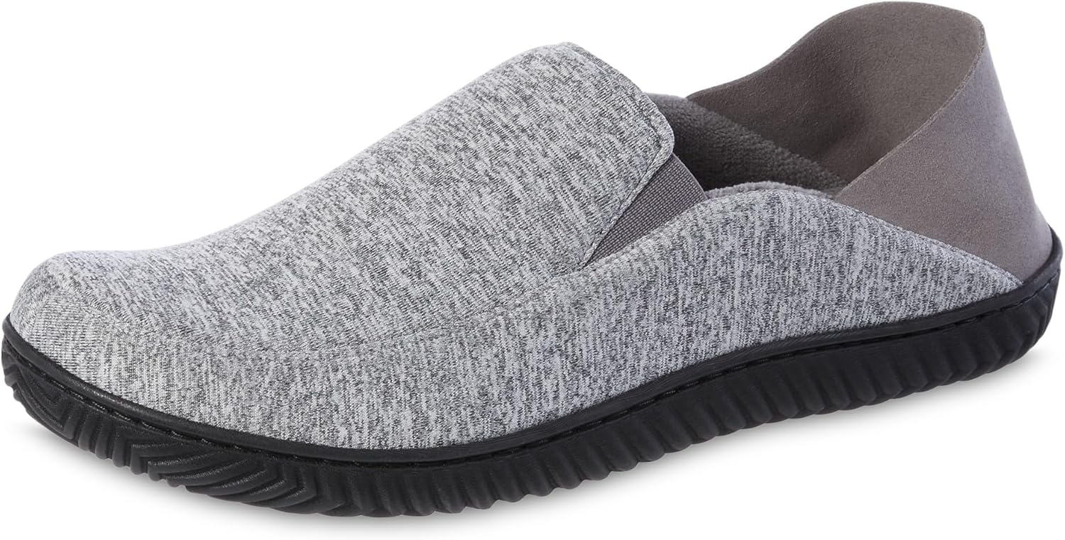 isotoner Men’s Sport Knit Closed Back Slipper:…