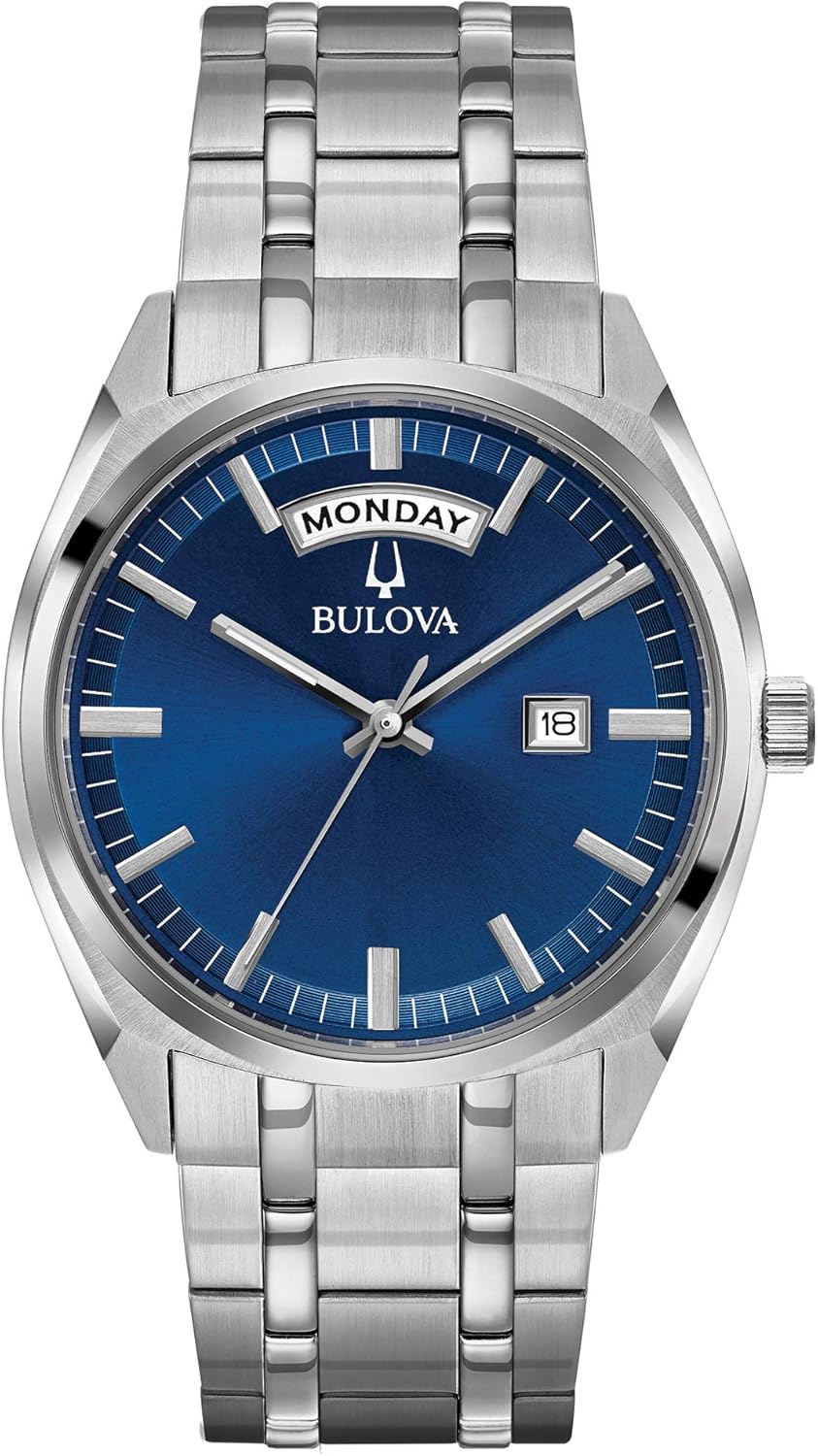 Bulova Men’s Classic Surveyor 2-Hand Day/Date Quar…