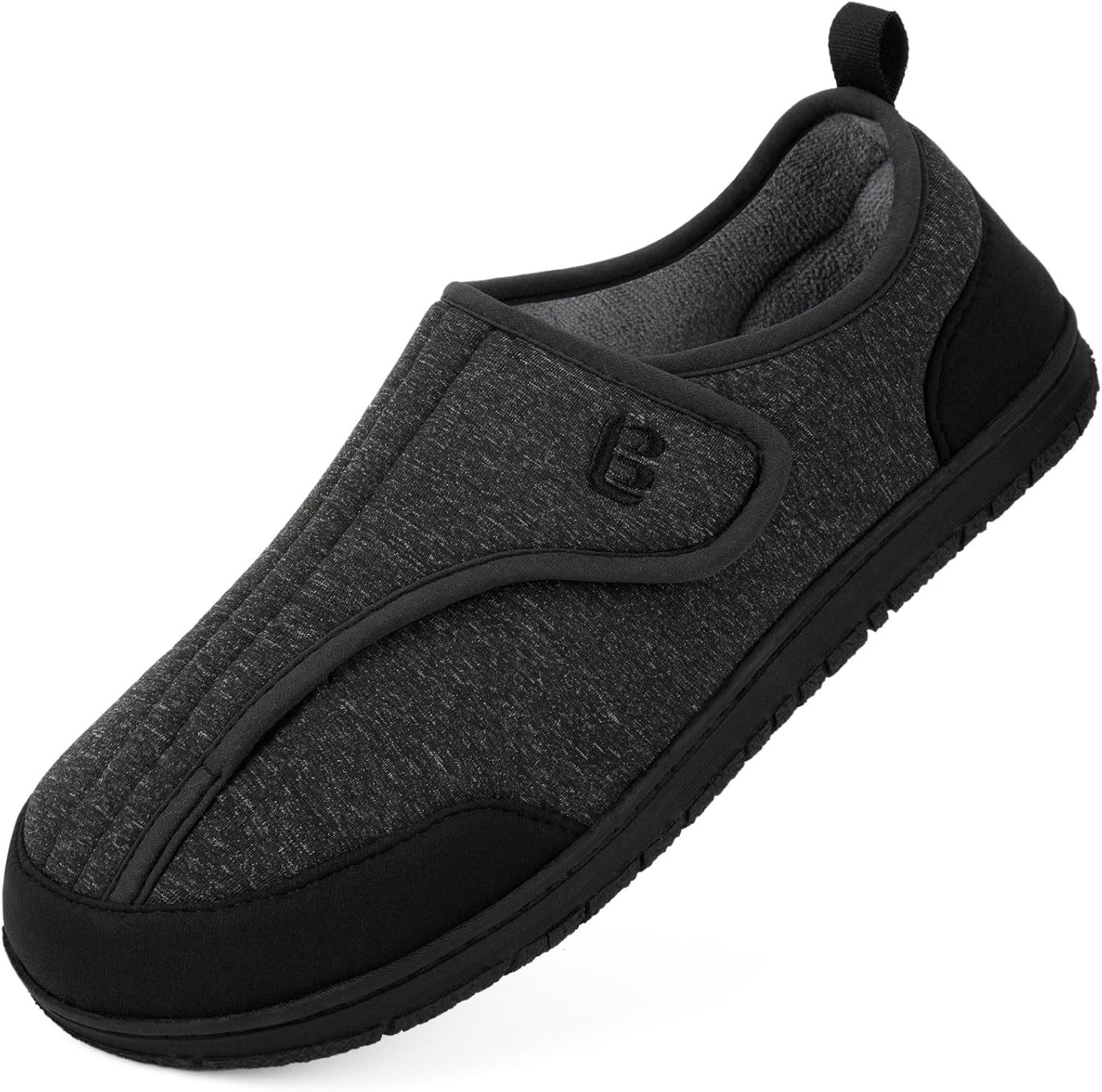 LongBay Men’s Wide Slippers Adjustable Diabetic…