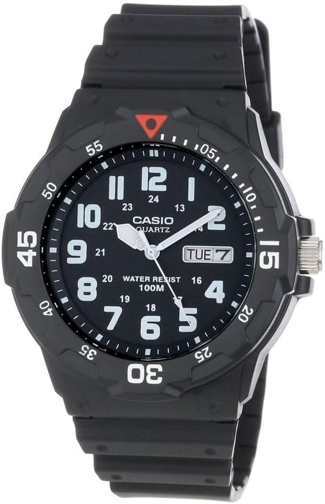 Casio Men’s Quartz Day-Date Indicator Black Resin …