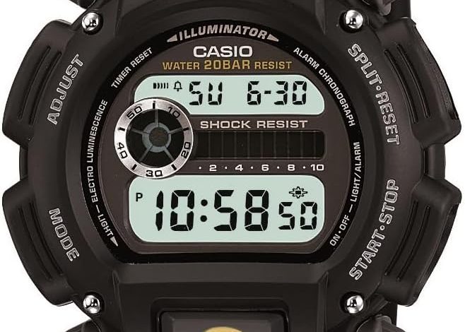 Casio – Mens Blk Digital G-Shock Watch (DW9052-1BC…