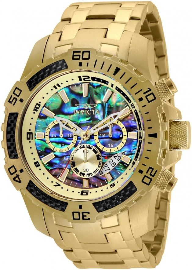 Invicta Men’s Pro Diver Scuba Quartz Watch, Gold, …