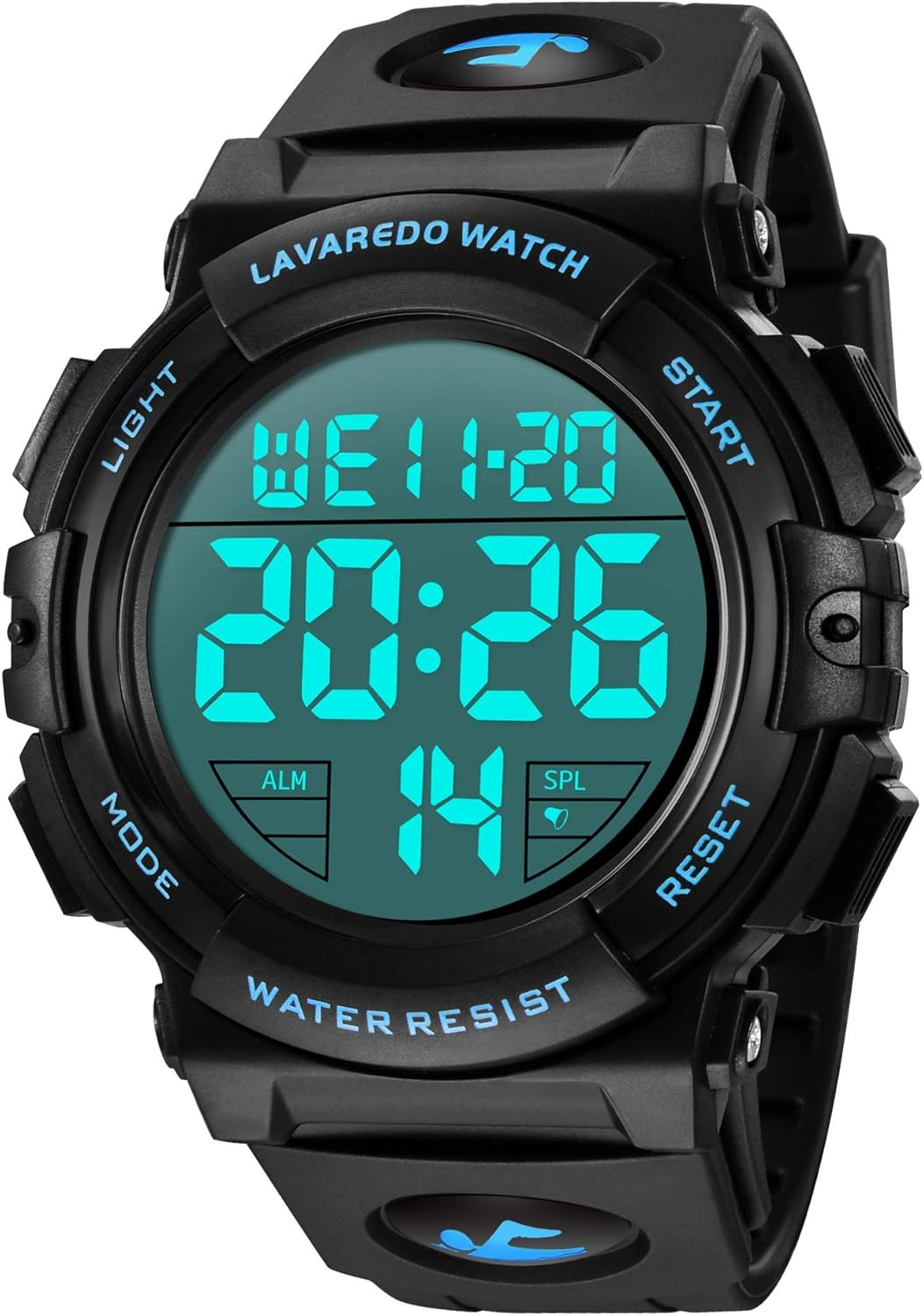 L LAVAREDO Mens Digital Watch Sports Military Watc…