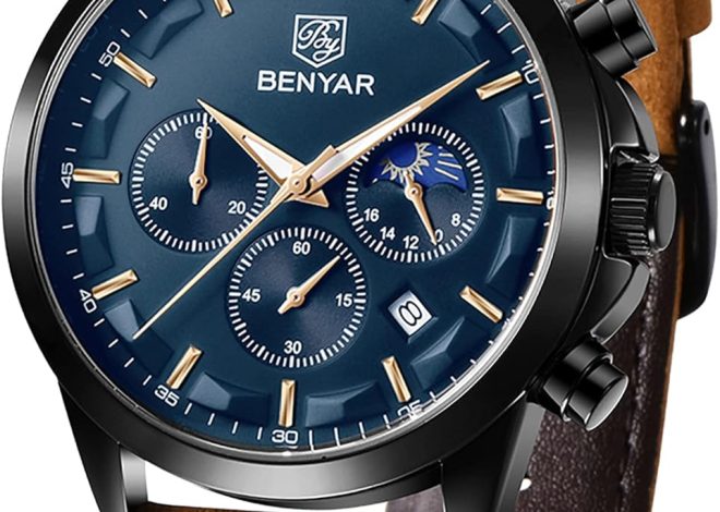 BY BENYAR Mens Watches Analog Quartz Waterproof Wr…