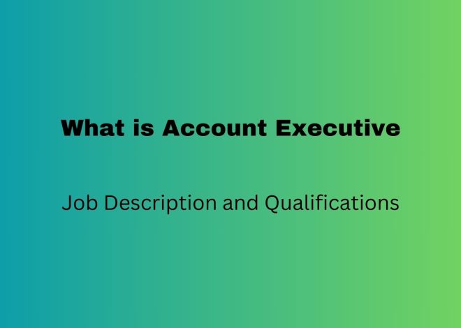 What is a Account Executive – Job Description and Qualifications